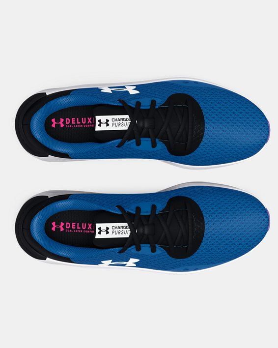 Women's UA Charged Pursuit 3 Running Shoes, Blue, pdpMainDesktop image number 2